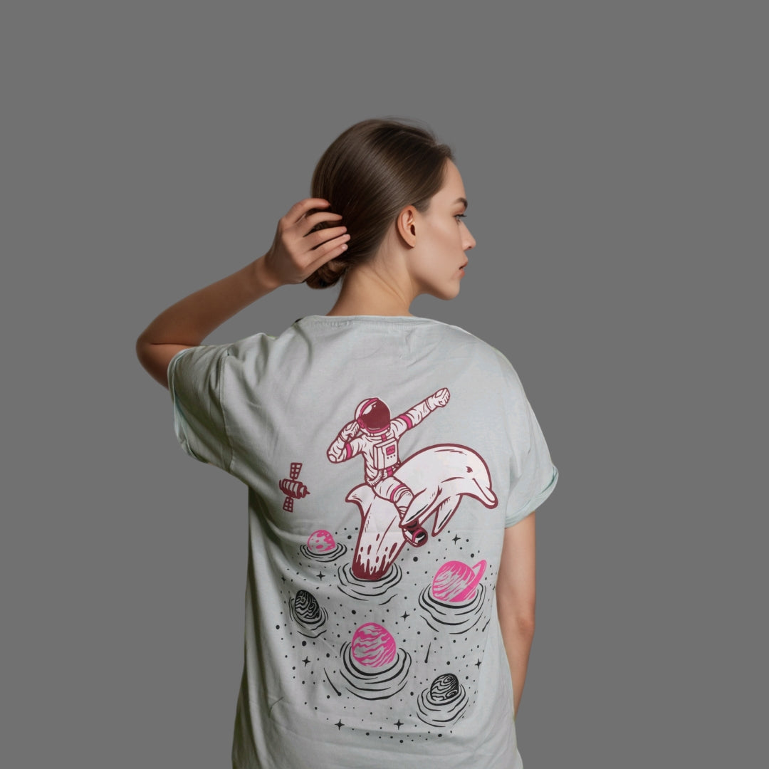 Back and Front Printed Women T-shirt